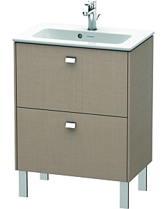 Duravit Brioso Waschtischunterbau BR440601075 620x389mm, Leinen, 2 Auszüge, Griff Chrom