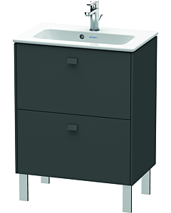 Duravit Brioso Waschtischunterbau BR440604949 620x389mm, Graphit Matt, 2 Auszüge