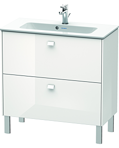 Duravit Brioso Waschtischunterschrank BR440702222 820x389mm, Weiß Hochglanz, 2 Auszüge