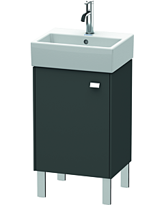 Duravit Brioso Waschtischunterbau BR4430L1049 434x339mm, Graphit Matt, Tür links, Griff Chrom