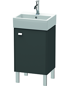 Duravit Brioso Waschtischunterbau BR4430R1049 434x339mm, Graphit Matt, Tür rechts, Griff Chrom