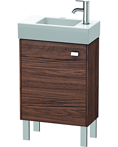 Duravit Brioso Waschtischunterbau BR4431L1021 434x239mm, Nussbaum Dunkel/Chrom, Tür links