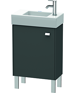 Duravit Brioso Waschtischunterbau BR4431L1049 434x239mm, Graphit Matt, Tür links, Griff Chrom