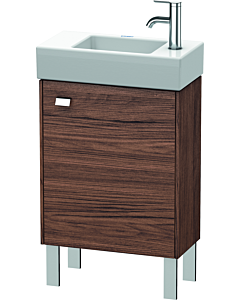 Duravit Brioso Waschtischunterbau BR4431R1021 434x239mm, Nussbaum Dunkel/Chrom, Tür rechts