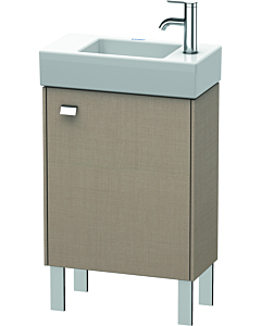 Duravit Brioso Waschtischunterbau BR4431R1075 434x239mm, Leinen, Tür rechts, Griff Chrom