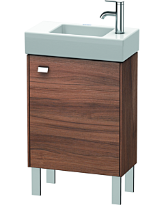 Duravit Brioso Waschtischunterbau BR4431R1079 434x239mm, Nussbaum Natur/Chrom, Tür rechts