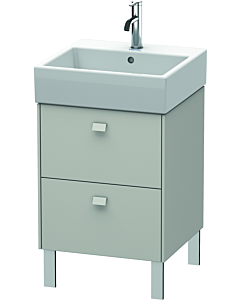 Duravit Brioso Waschtischunterbau BR443200707 484x459mm, Betongrau Matt, 2 Auszüge