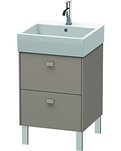Duravit Brioso Waschtischunterbau BR443204343 484x459mm, Basalt Matt, 2 Auszüge