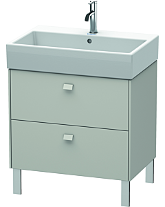 Duravit Brioso Waschtischunterbau BR443400707 684x459mm, Betongrau Matt, 2 Auszüge