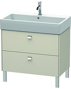 Duravit Brioso Waschtischunterbau BR443501091 784x459mm, Taupe, 2 Auszüge, Griff Chrom