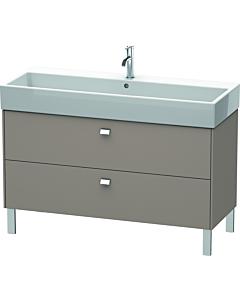 Duravit Brioso BR443701043 1184x459mm, Basalt Matt , 2 Basalt Matt , poignée chromée