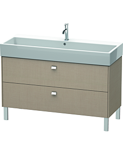 Duravit Brioso Duravit BR443701075 1184x459mm, Leinen , 2 Leinen , poignée chromée