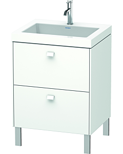 Duravit Brioso c-bonded Waschtisch mit Unterbau BR4700O1818, 60x48cm, Weiß Matt, 1 Hahnloch