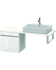 Duravit DuraStyle vasque DS532202143 50 x 47,8 cm, noyer foncé / basalte mat, pour console, coulissant 2000