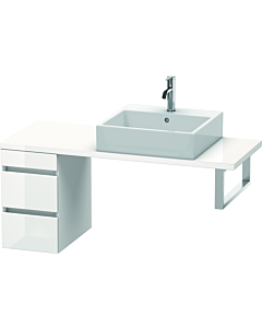 Duravit DuraStyle Waschtisch-Unterschrank DS532502143 30 x 47,8 cm, nussbaum dunkel/basalt matt, für Konsole, 2 Schubkästen