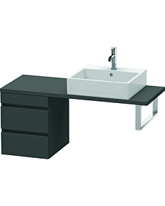 Duravit DuraStyle vanity unit DS532604949 40 x 47.8 cm, matt graphite, for console, 2 drawers