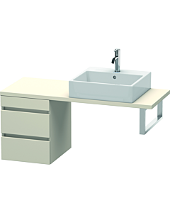 Duravit DuraStyle Waschtisch-Unterschrank DS532609191 40 x 47,8 cm, taupe, für Konsole, 2 Schubkästen