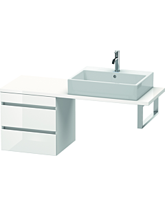 Duravit DuraStyle vanity unit DS532700743 50 x 47.8 cm, concrete gray / basalt matt, for console, 2 drawers