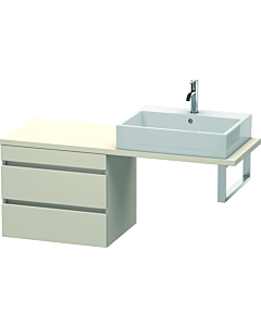 Duravit DuraStyle Waschtisch-Unterschrank DS532809191 60 x 47,8 cm, taupe, für Konsole, 2 Schubkästen