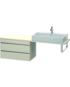 Duravit DuraStyle Waschtisch-Unterschrank DS532909191 80 x 47,8 cm, taupe, für Konsole, 2 Schubkästen