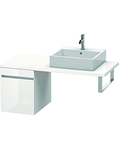 Duravit DuraStyle Waschtisch-Unterschrank DS533102218 40 x 54,8 cm, weiß hochglanz/weiß matt, für Konsole, 1 Auszug