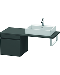 Duravit DuraStyle Waschtisch-Unterschrank DS533204949 50 x 54,8 cm, graphit matt, für Konsole, 1 Auszug