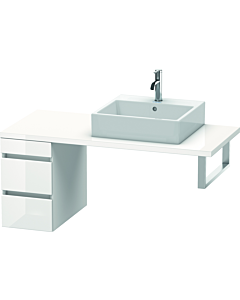 Duravit DuraStyle vasque DS533502143 30 x 54,8 cm, noyer foncé / basalte mat, pour console, 2 tiroirs