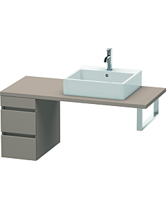 Duravit DuraStyle vasque DS533504343 30 x 54,8 cm, basalte mat, pour console, 2 tiroirs