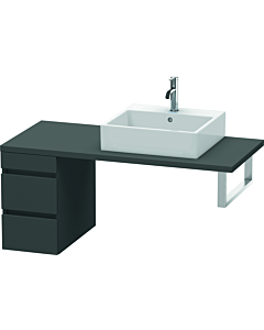 Duravit DuraStyle vanity unit DS533504949 30 x 54.8 cm, matt graphite, for console, 2 drawers