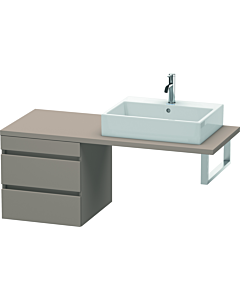 Duravit DuraStyle vasque DS533704343 50 x 54,8 cm, basalte mat, pour console, 2 tiroirs