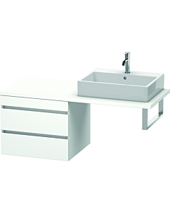 Duravit DuraStyle Waschtisch-Unterschrank DS533801818 60 x 54,8 cm, weiß matt, für Konsole, 2 Schubkästen