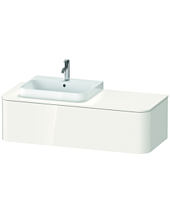 Duravit Happy D.2 Duravit Happy D.2 HP4932L2222 35.4 x 130 x 55 cm, 2000 pull-out, for furniture washbasin, left, white high gloss
