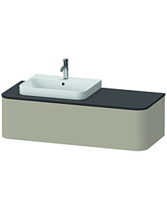 Duravit Happy D.2 Duravit Happy D.2 HP4932L6060 35.4 x 130 x 55 cm, 2000 pull-out, for furniture washbasin, left, taupe silk matt