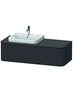 Duravit Happy D.2 Duravit Happy D.2 HP4932L8080 35.4 x 130 x 55 cm, 2000 pull-out, for furniture washbasin, left, graphite super matt