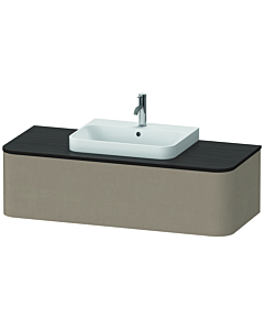 Duravit Happy D.2 Plus meuble sous-vasque HP4932M7575 130x55cm, 2000 coulissant, pour vasque à poser, vasque au milieu, lin