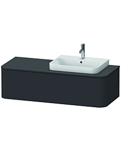 Duravit Happy D.2 Duravit Happy D.2 HP4932R8080 35.4 x 130 x 55 cm, 2000 pull-out, for furniture washbasin, right, graphite super matt