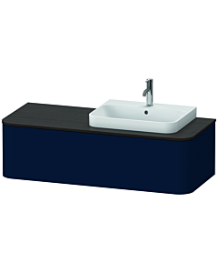 Duravit Happy D.2 Duravit match0 HP4932R9898 35,4 x 130 x 55 cm, coulissant 2000 , pour meuble vasque, à droite, finition bleu nuit satiné