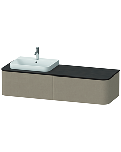Duravit Happy D.2 Waschtisch-Unterschrank HP4934L7575 35,4 x 160 x 55 cm, 2 Auszüge, für Möbelwaschtisch, links, leinen
