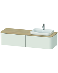 Duravit Happy D.2 Duravit match0 HP4934R3939 35,4 x 160 x 55 cm, 2 tiroirs, pour meuble vasque, droite, nordic blanc