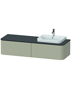 Duravit Happy D.2 Duravit match0 HP4934R6060 35,4 x 160 x 55 cm, 2 tiroirs, pour meuble vasque, à droite, finition taupe satinée