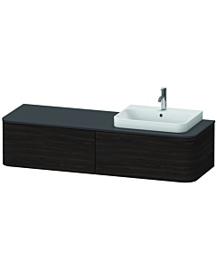 Duravit Happy D.2 Duravit Happy D.2 Duravit HP4934R6969 35,4 x 160 x 55 cm, 2 tiroirs, pour meuble vasque, à droite, noyer brossé