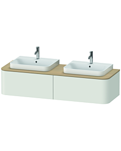 Duravit Happy D.2 Waschtisch-Unterschrank HP4936B3939 35,4 x 160 x 55 cm, 2 Auszüge, für Möbelwaschtisch, beidseitig, nordic weiß seidenmatt