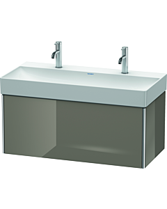 Duravit XSquare Duravit XSquare XS406308989 98.4x39.7x46cm, 2000 pull-out, Flannel Grey hochglanz