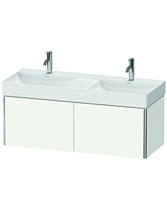 Duravit XSquare Meuble sous lavabo XS406403636 118,4x39,7x46cm, 2 tiroirs, blanc mat