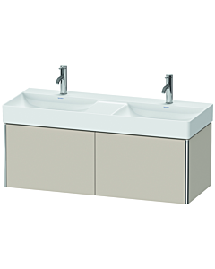 Duravit XSquare Waschtisch-Unterschrank XS406409191 118,4x39,7x46cm, 2 Auszüge, Taupe