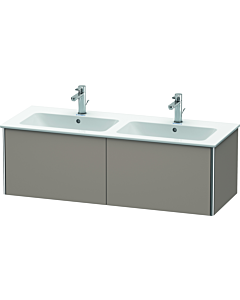 Duravit XSquare Duravit lavabo XS407504343 128x40x47,8cm, 2 tiroirs, mat en basalte