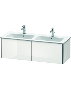 Duravit XSquare Waschtisch-Unterschrank XS407508585 128x40x47,8cm, 2 Auszüge, weiß hochglanz