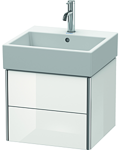 Duravit XSquare Waschtisch-Unterschrank XS419208585 48,4x39,7x46cm, 2 Schubkästen, weiß hochglanz