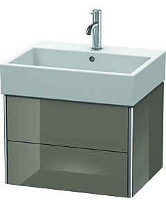 Duravit XSquare Waschtisch-Unterschrank XS419308989 58,4x39,7x46cm, 2 Schubkästen, Flannel Grey hochglanz