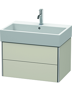 Duravit XSquare Waschtisch-Unterschrank XS419409191 68,4x39,7x46cm, 2 Schubkästen, Taupe